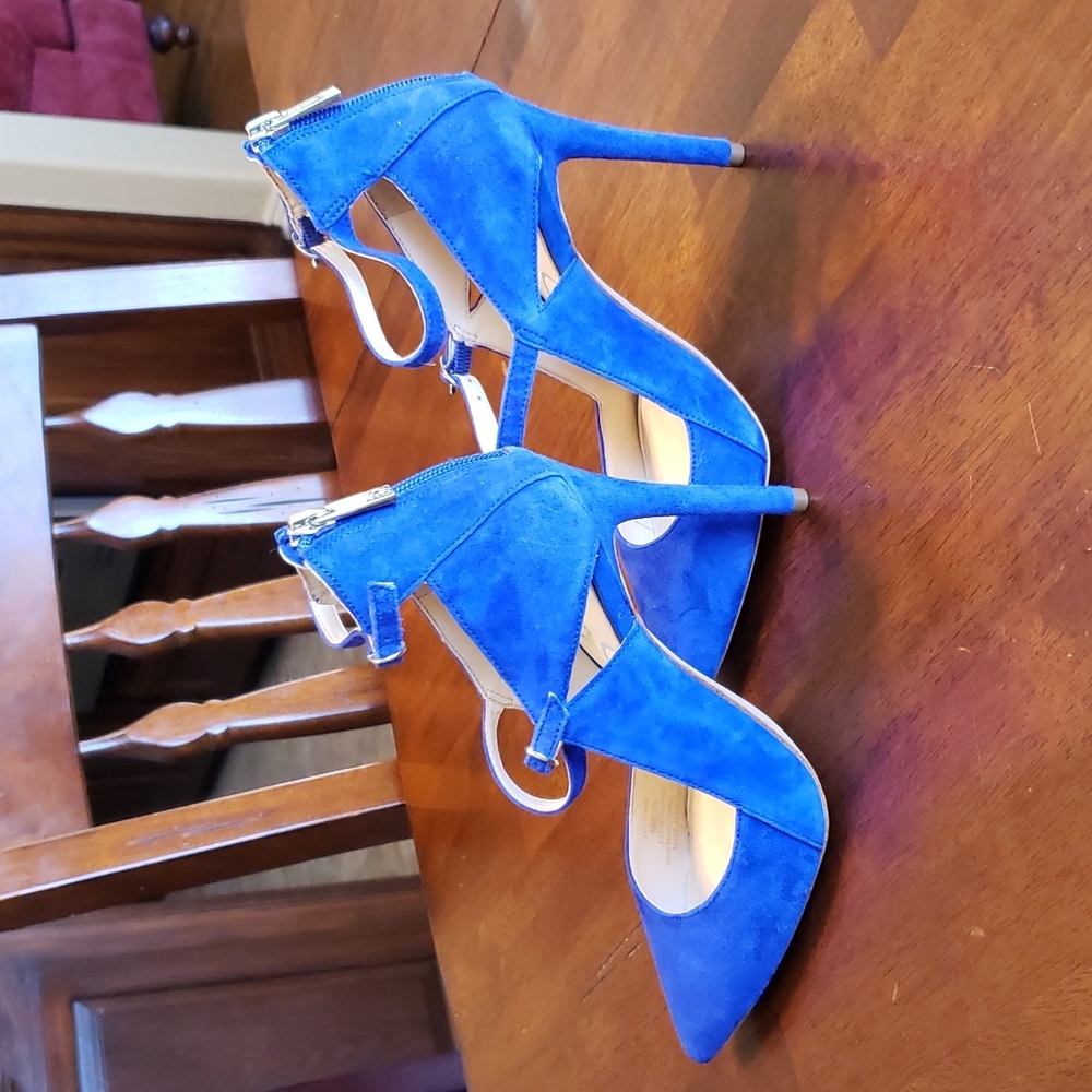 Blue Suede Heels - Picture 3 of 4